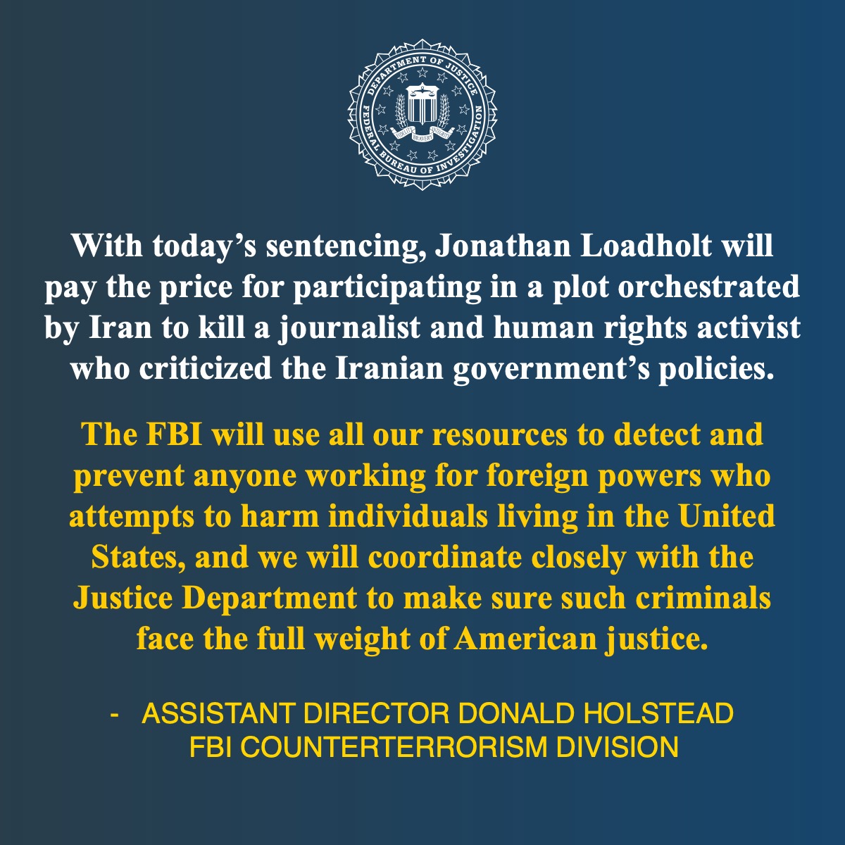 FBI tweet media