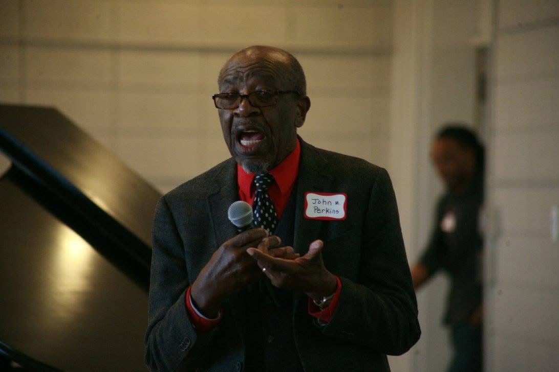 iamccda's tweet photo. "Dr. Perkins’ legacy continues to be lived out across the nation—including here in Iowa.

May we continue to live into the “quiet revolution” of God’s justice &amp; reconciliation—right here, right now." - Stephanie Carter

📷️: Diversity Today Media

#weareccda #drjohnmperkins https://t.co/YXuxBXh5uh
