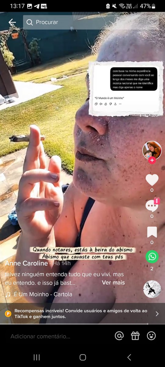 acervoannecat's tweet photo. Ela começou tudo de novo no TiKTok.
Com outra pegada, contando a história editada da vida dela. Vídeos emotivos e tal, dizendo que quer mudar de cidade, voltar pro interior. Galera já caiu e pediu PIX pra ajudar. https://t.co/W9ujH23QpE