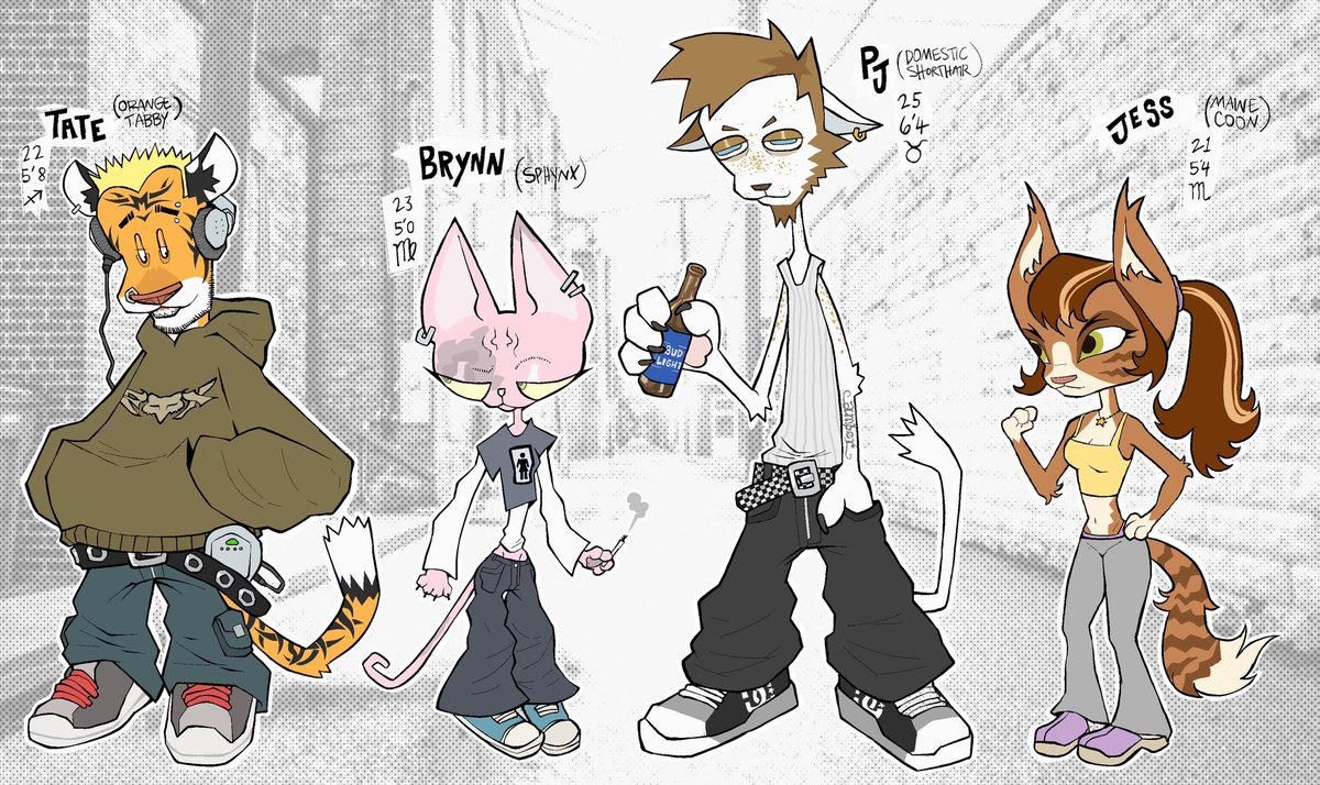 kidfigment's tweet photo. character lineup for a comic i’m working on https://t.co/fcdAoxyoNJ