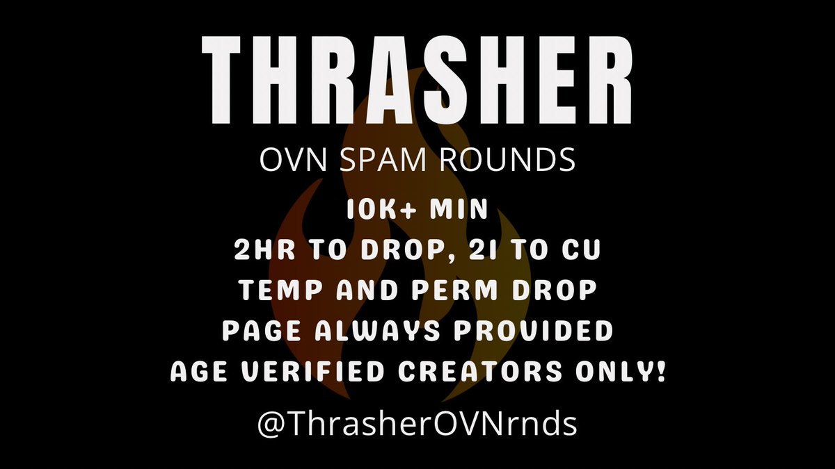 ThrasherOVNrnds's tweet photo. 🔥Thrasher OVN Spam🛹
2hr to drop, 21 to CU
temp + perm drop lists
10k min
@ThrasherOVNrnds 
🔥🔥🔥🔥🔥🔥🔥🔥
Group:
https://t.co/UOOxxkRKiz https://t.co/AD3NvQHkMt