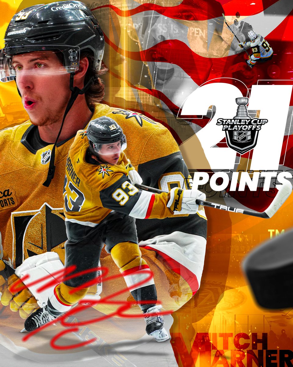 CoDesignsco's tweet photo. Mitch Marner NHL Playoffs Points Leader Graphic 
#mitchmarner #nhl #nhlplayoffs #goldenknights #hockey #graphicdesign https://t.co/BYiqWp4GyK