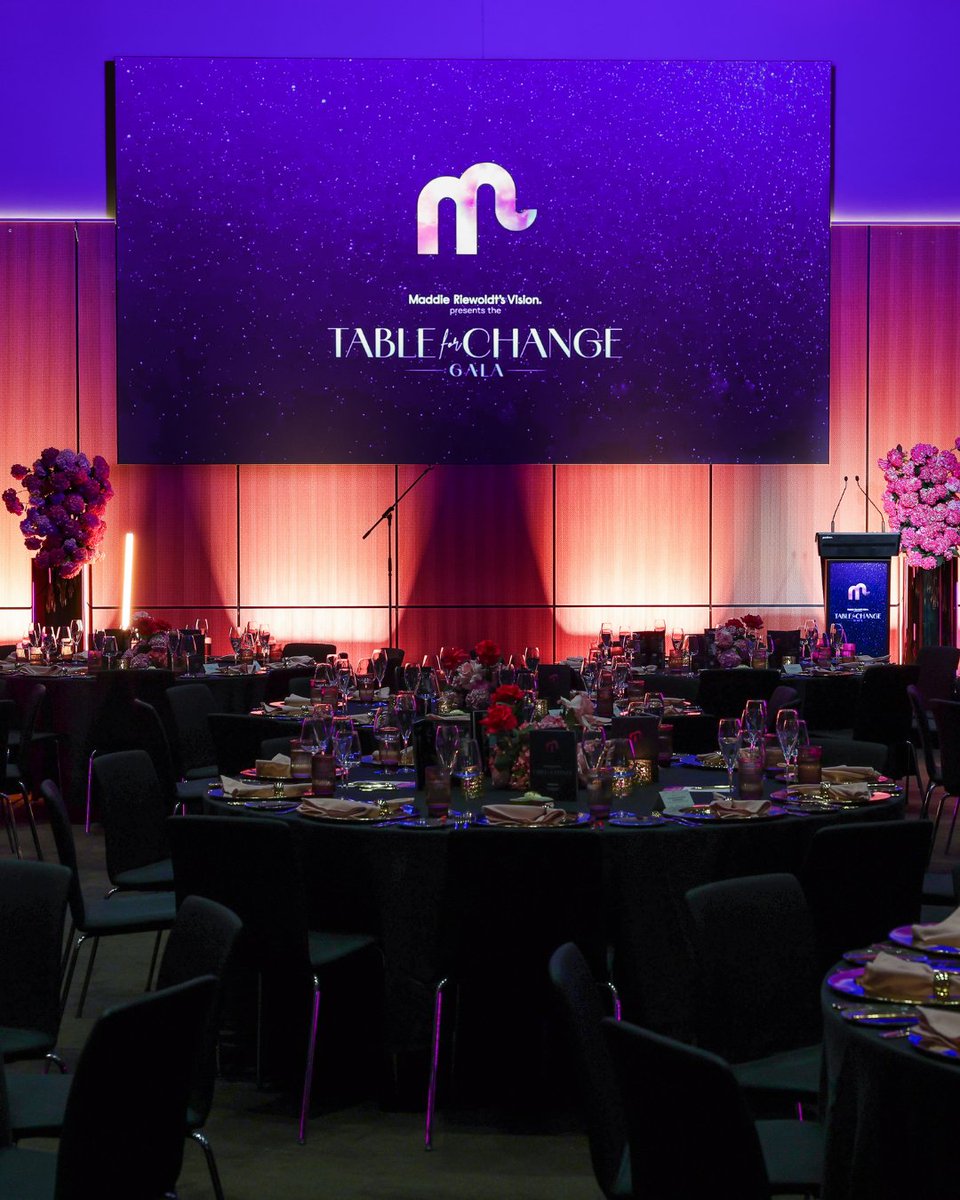 MaddiesVision's tweet photo. What an extraordinary night at the 2026 Table for Change Gala! Together, we raised over $330,000!
We are overwhelmed by the generosity shown by our community. Thank you for honouring Maddie’s legacy and helping us create a brighter future.💜✨ https://t.co/WvLXNf6bLg