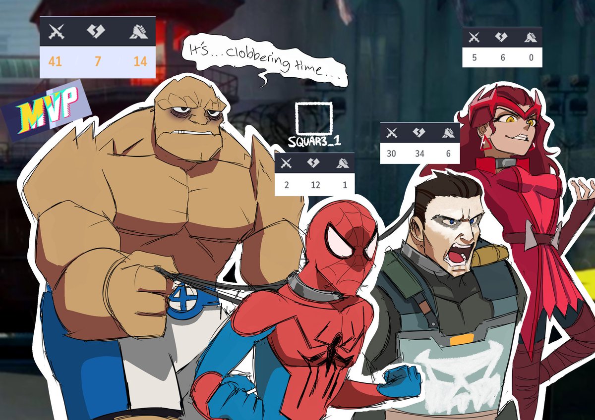 SquareDoodlez's tweet photo. Marvel Rivals Season 8 the Tank Experience.

I'm tired of the 1-3-2 comp...😒 
#marvel #Marvelrivals #spiderman #rivals https://t.co/P1fmorxR6U