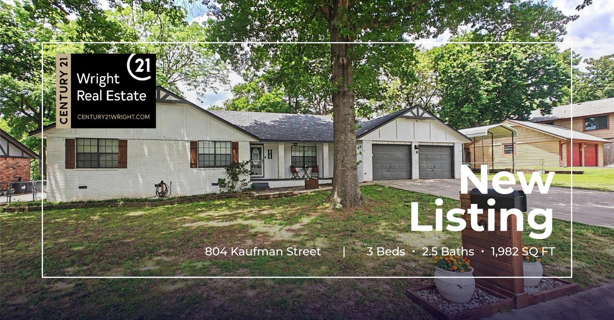 c21wrightok's tweet photo. 📍 New Listing 📍 Take a look at this fantastic new property that just hit the market located at 804 Kaufman Street in Tahlequah. Reach out here or at (918) 931-2435 for more information

#C21wright 🥇 #TopAgents #RealEst... https://t.co/sQvTdmEnDc https://t.co/tetYK1cTyQ