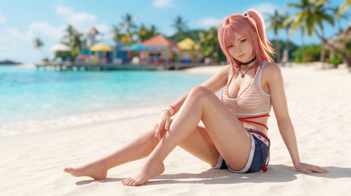 FantasySCAIArt's tweet photo. "Can you keep a secret, or should I show you?" -- Honoka #DOAXVV #PRISM https://t.co/1SAUkd4Ufa