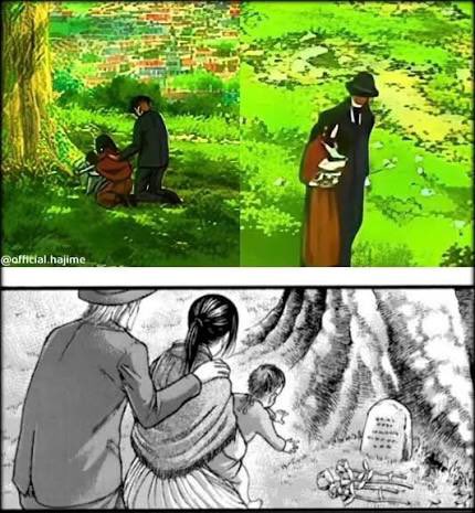 abesterbabester's tweet photo. @gabrypix @cooky_tklove @mikasababymama_ Then if you look at the anime itself, the guy is significantly taller than Mikasa, which is similar to how tall Jean would be https://t.co/eDx8iEUVFY