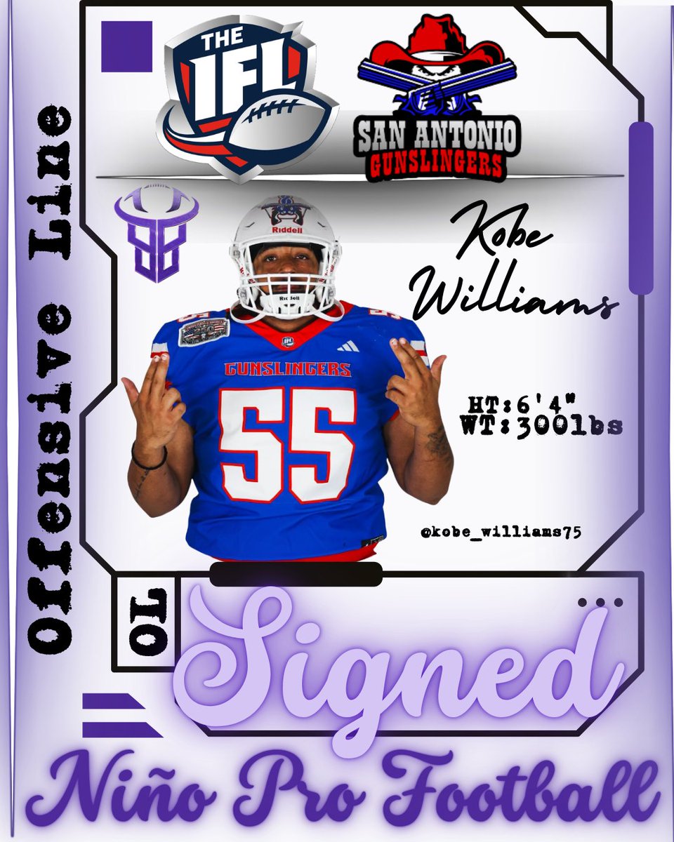 ninoprofootball's tweet photo. Locked in and Leveling up. 🔒⬆️ 

@KoWi56 had zero reservations coming into his rookie season with @SA_Gunslingers in the @IndoorFL . He's stepped in for the high powered offense and provided consistency and versatility right away in camp and hasn't looked back since. 

The next level should be taking notes. 📝💼