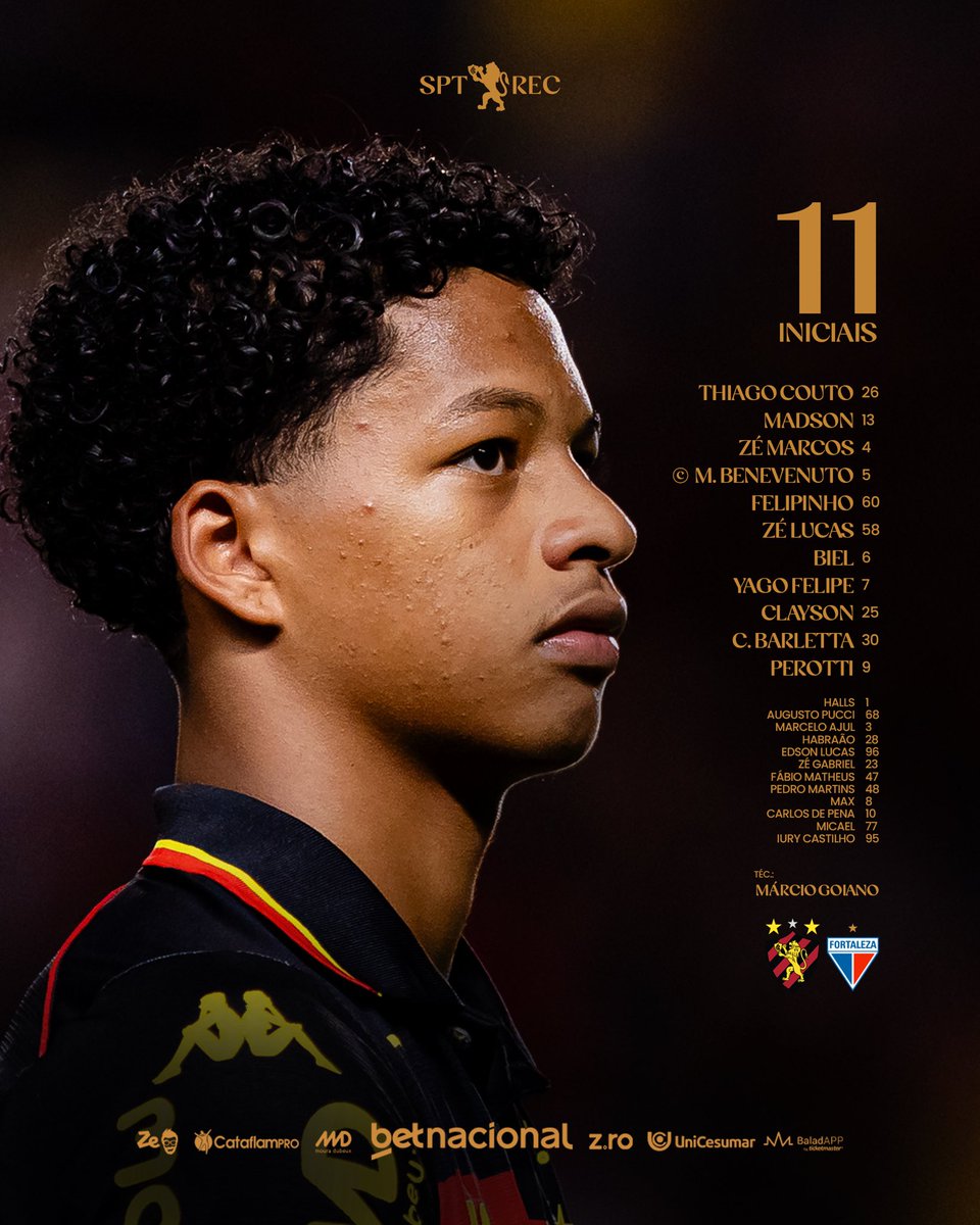 sportrecife's tweet photo. LEÃO ESCALADO! 📝 https://t.co/ZAlh4HQ6ks