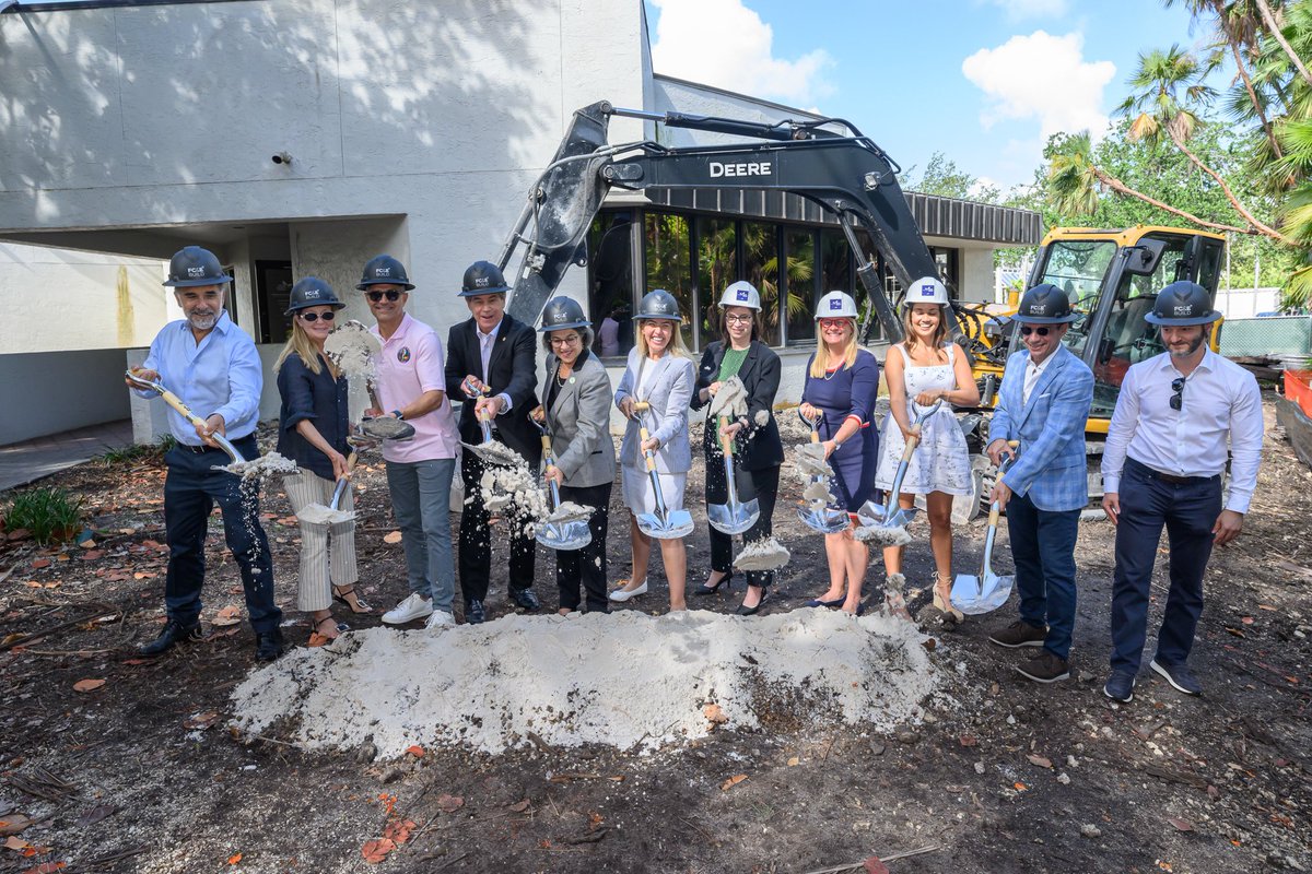 MDPLS's tweet photo. A new chapter is underway at the Key Biscayne Branch Library! @MayorDaniella, @CommishRR, Key Biscayne Mayor Joe Rasco, MDPLS Director Lydia Lopez, FC&amp;E President Johnny Dao &amp; @friendsofmdpl President Marylynne Schwartz celebrated the groundbreaking of the new replacement branch. https://t.co/2JwGbph9r2