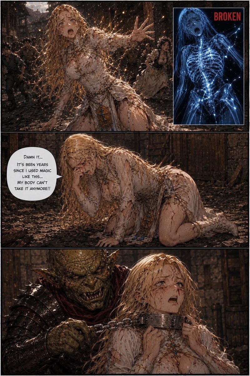 Ryonagrinder's tweet photo. Ryona cómic with IA https://t.co/t0eBYCQYGS