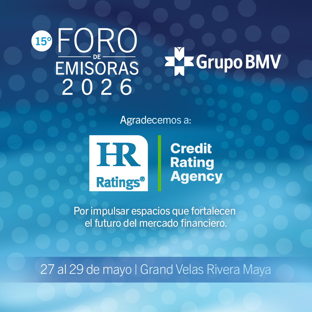 BMVMercados's tweet photo. El #ForoDeEmisoras2026 también se construye gracias al respaldo de aliados estratégicos como @HRRATINGS. 

#GrupoBMV #LaBolsaDeMéxico https://t.co/D4nmefvttx