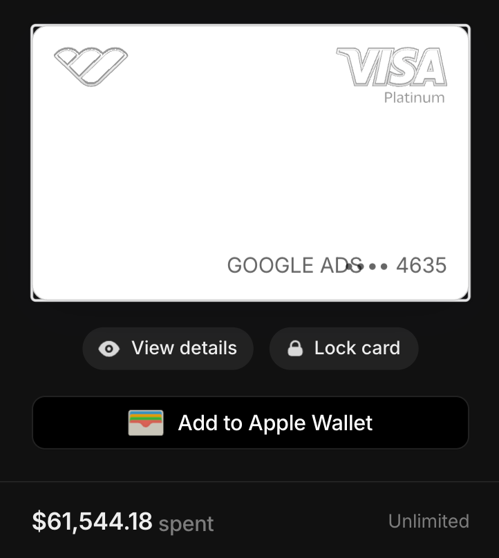 Ivanprojr1's tweet photo. Been running this new cards hard.
No limits. No friction. No excuses.

@whop cards are built different. https://t.co/5rRpcUnqi3