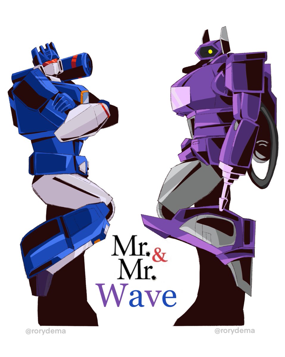RoryDema's tweet photo. They're ready for some shenenigans 

Happy Wavesday💜💙
#Transformers #maccadams #wavewave #Shockwave #Soundwave https://t.co/j1E6lyzOKm