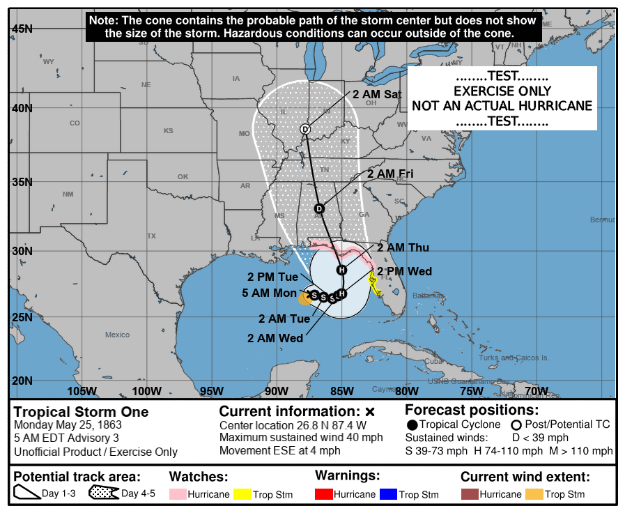 UhDebbie's tweet photo. (1 of 2) As expected for this time of the year. That said, 163 years ago from this very moment, a high-end Category 2 to potential Category 3 struck Apalachicola, FL. Unfortunately, ~110 fatalities occurred.
It's the deadliest off-season Atlantic hurricane that I know of – though the 1822 Venezuela hurricane comes close. The lowest pressure measurement occurred 2 to 4 hours before landfall. There's a honest chance that this holds the record for the earliest Atlantic major.