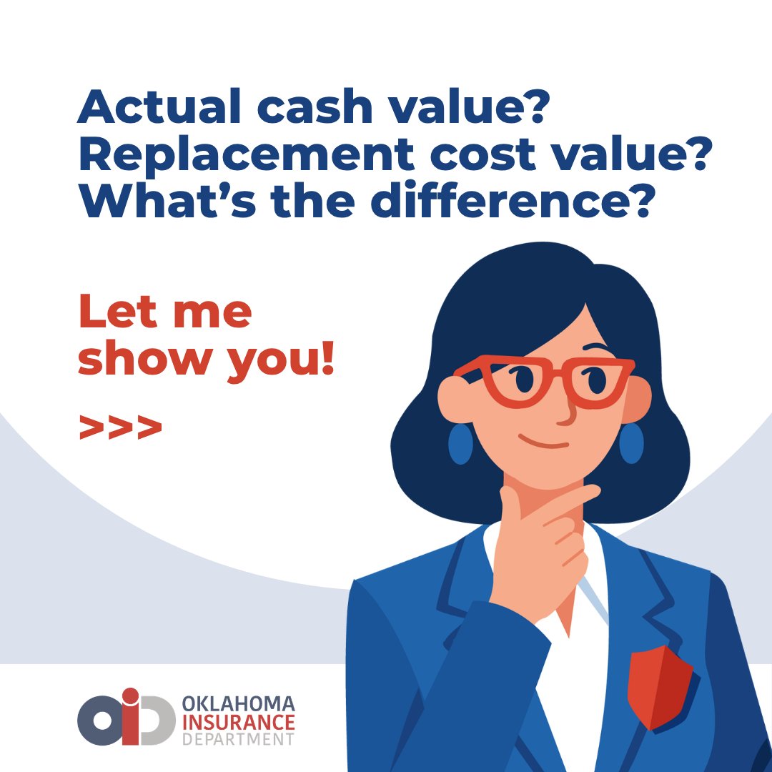 oid411's tweet photo. What's the difference between Actual Cash Value (ACV) and Replacement Cost Value (RCV)?

Here's Nellie with an example!

Ask your insurance company or agent to explain your coverage so you know exactly what protection you have.

#OIDNellie https://t.co/KhDZo9IghG