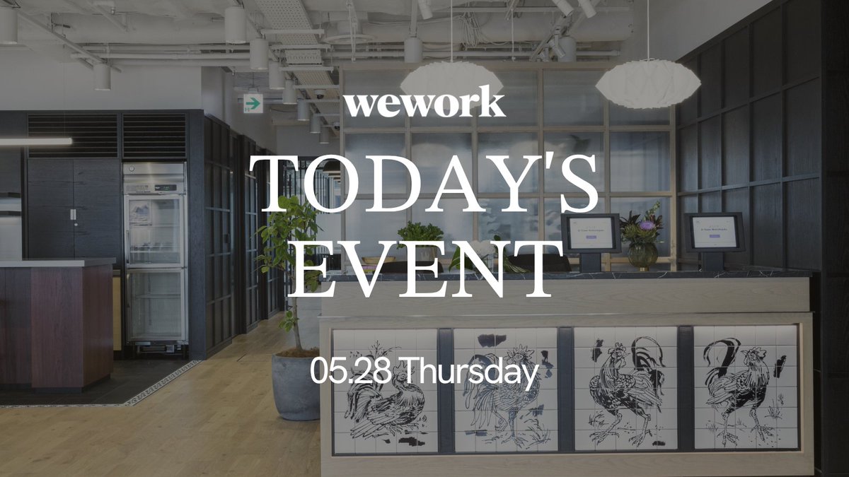 WeWorkJP's tweet photo. 本日のWeWorkイベント情報🗓️✨
📍 WeWork Hareza 池袋
9:00〜 ラジオ体操

📍 WeWork メトロポリタンプラザビル
9:15〜 ラジオ体操
12:00〜 LUNCH会

📍 WeWork ゲイツ福岡
15:00〜 毎週木曜日！おしゃべりリサイタル

📍 WeWork アイスバーグ
18:00〜 Fashion Community Event Vo.2

📍 WeWork 渋谷スクランブルスクエア
18:30〜 DJコミュニティ会

📍 WeWork Dタワー西新宿
18:30〜 タコスパーティー

📍 WeWork 日比谷 FORT TOWER
18:30〜 THE PITCH 部活の情熱を、企業のチカラに。

📍 WeWork KANDA SQUARE
18:30〜 変わらなければ、確実に無くなる。
AI時代のシステム開発の最前線を語る

📍 WeWork 東京ポートシティ竹芝
18:30〜 SaaSマーケター交流会