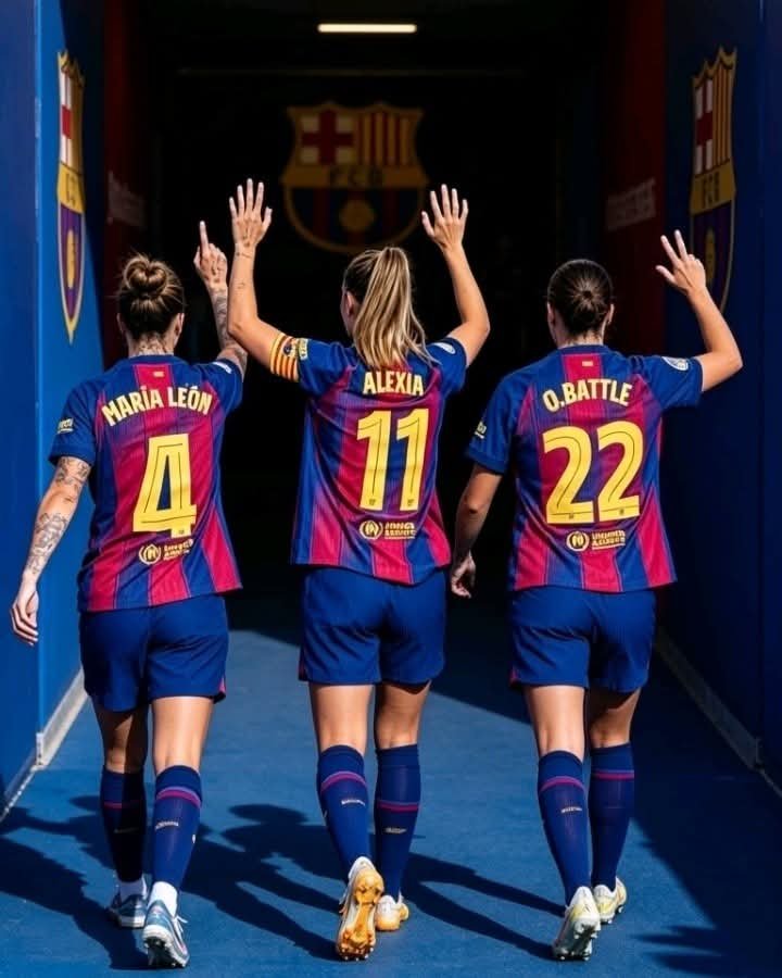 Tocapilotes's tweet photo. "Gracias por todo, Mapi y Ona.

 Y a ti, Reina Alexia Putellas, leyenda eterna: lo que dejaste aquí es inmortal. 

Siempre estarán en nuestros corazones ❤️💙"

#ReinaAlexiaPutellas
#LeyendaDelFutbol #GraciasAlexia #GraciasMapi #GraciasOna #BarçaFemení #SempreBarça https://t.co/xenOYplw6t