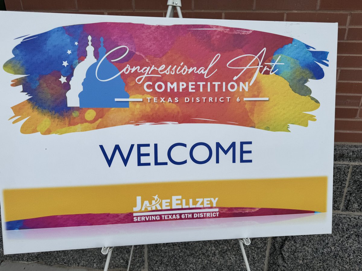 Frogman87's tweet photo. Thank you Congressman Ellzey for hosting your congressional art show.  It was a great event and congratulations to Caitlyn Camp from Heritage HS for winning the show.  Her art will be on display at the U.S. Capital for the next year!!! #MISDProud #InspiringExcellence https://t.co/oZnVZ9eLgB