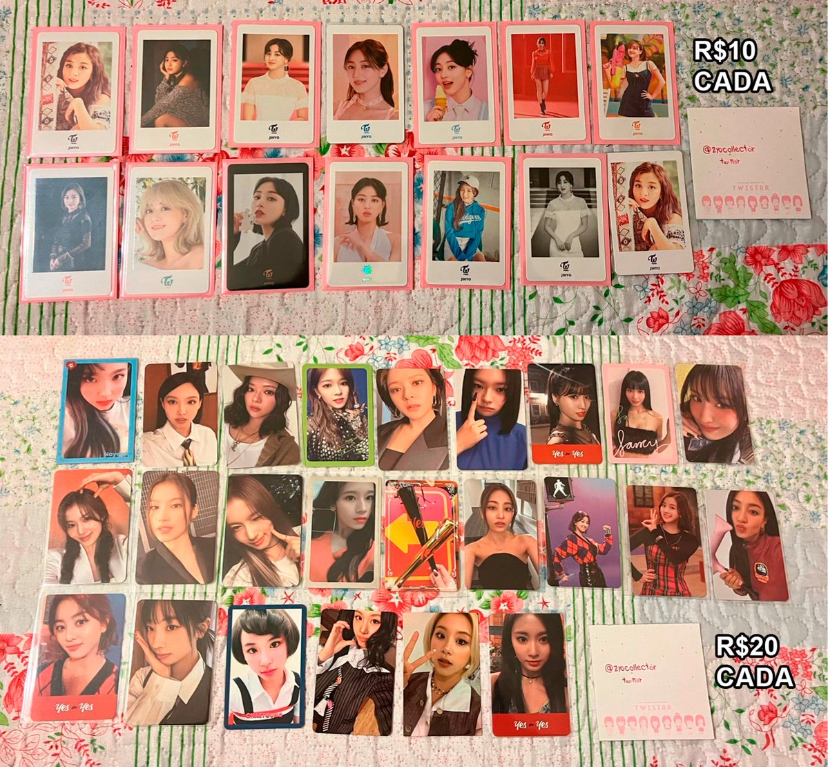 zyocollector's tweet photo. VENDA/TROCA TWICE

- preços estão na imagem
- frete não está incluso, será calculado via superfrete
- aceito trocas pelos cards da minha wishlist da jihyo e chaeyoung
- tenho +70 feedbacks positivos no meu fixado

@vttwice @TWICEVT_ rt por favor? 💗 https://t.co/QkxzHyPlqS