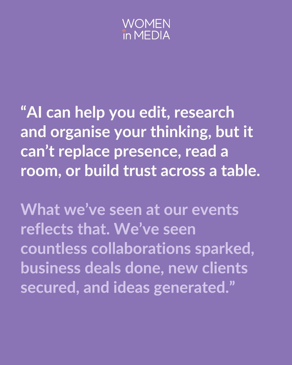 WIM_Aus's tweet photo. In an increasingly digital world, Karen Eck shares why genuine human connection and relationship-building are becoming more valuable than ever, both personally and professionally.

Read the full interview https://t.co/WdGD4WyG0i https://t.co/wHzDFqwYUr