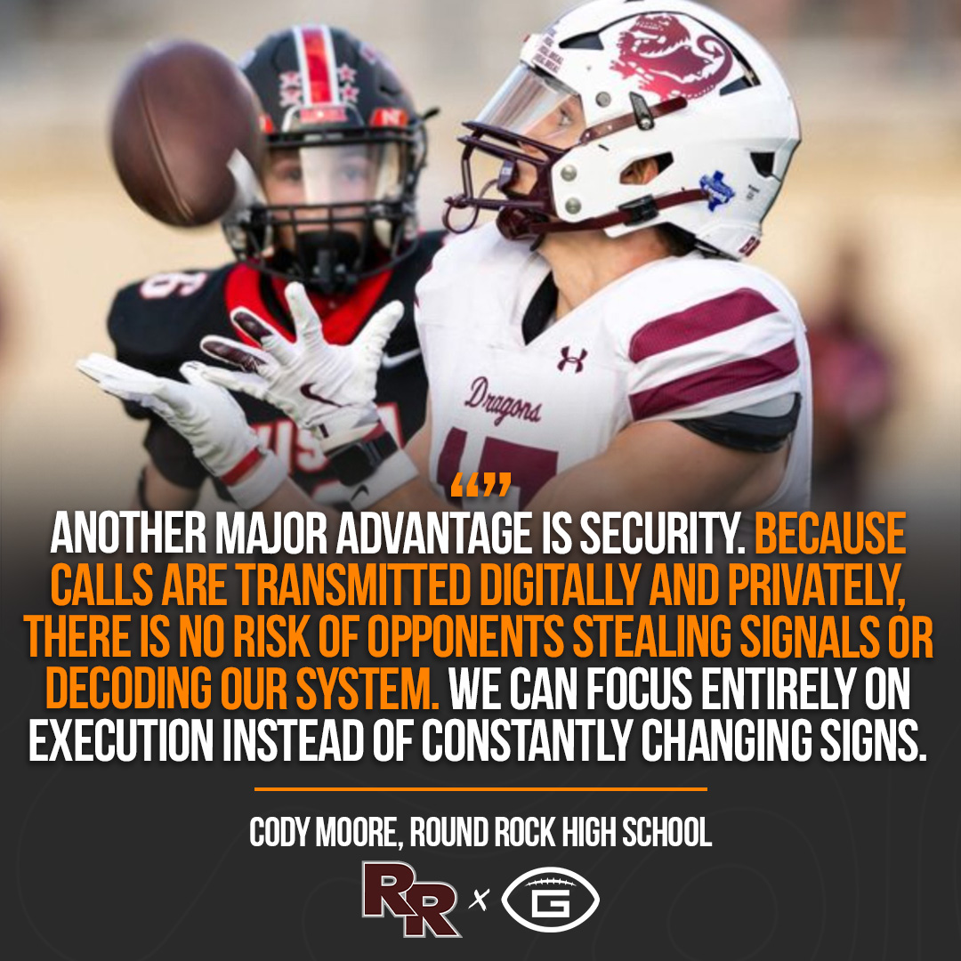 Go_Rout's tweet photo. No signs to steal. No system to decode. Just secure, private communication built for cleaner execution on game day. 🤝

See how GoRout Gridiron helps coaches protect their calls and play faster: https://t.co/kYJgJBjIZI https://t.co/jFg9nNp7DN
