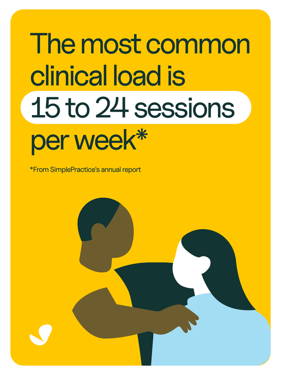 simplepractice's tweet photo. The 40-hour work week looks different in private practice. Read the full State of Private Practice Report to learn more. https://t.co/ZMszmJwBLU https://t.co/eBAz3nk6l4