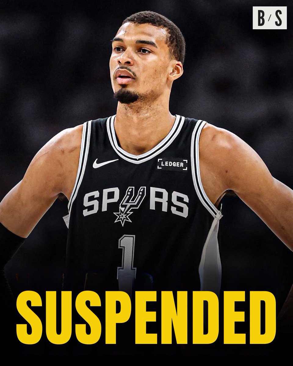 BallsackSports's tweet photo. Victor Wembanyama has been suspended for Game 6 vs OKC for the incitement of unsportsmanlike acts.

Broadcast mics caught Wembanyama saying “Arrache-lui les couilles avec tes dents” in a late game huddle. https://t.co/jXKreQEV4L