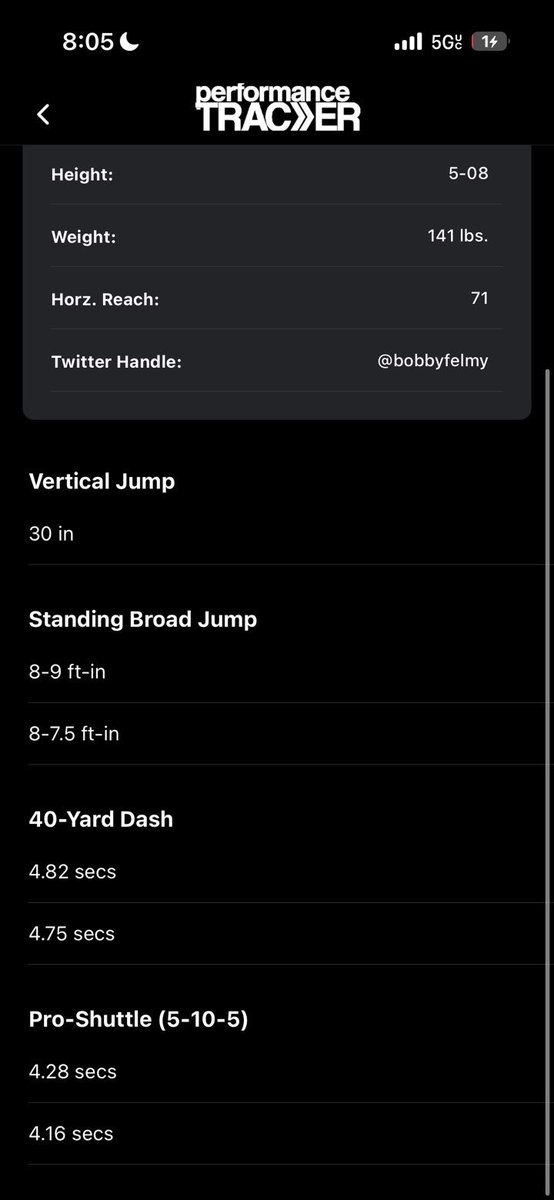 BobbyFelmy's tweet photo. I had a good day at the District 4 combine. Here are my stats as a 2029 Qb.

@NexGenbyApex @JohnSchaeff @LanceDeane @VAPORTRAIL2471 @PrepRedzonePA @PaFootballNews @PAPrepVarsity @EPAFootball https://t.co/5dCx4zrInR