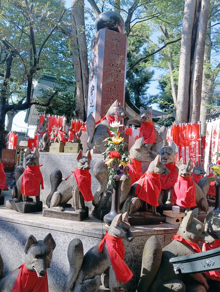 orangecat364's tweet photo. 港区の豊川稲荷東京別院の御朱印です🙏

江戸時代の大岡裁きで有名な大岡越前守忠相が日常的に信仰していた豊川稲荷を屋敷稲荷として勧請したことに由来します🙂

大岡越前守の町奉行として活躍や旗本から大名に取り立てられた事に因み江戸の豊川稲荷も立身出世や盗難避け等の効験で評判となりました😄 https://t.co/rjvMzgITeh