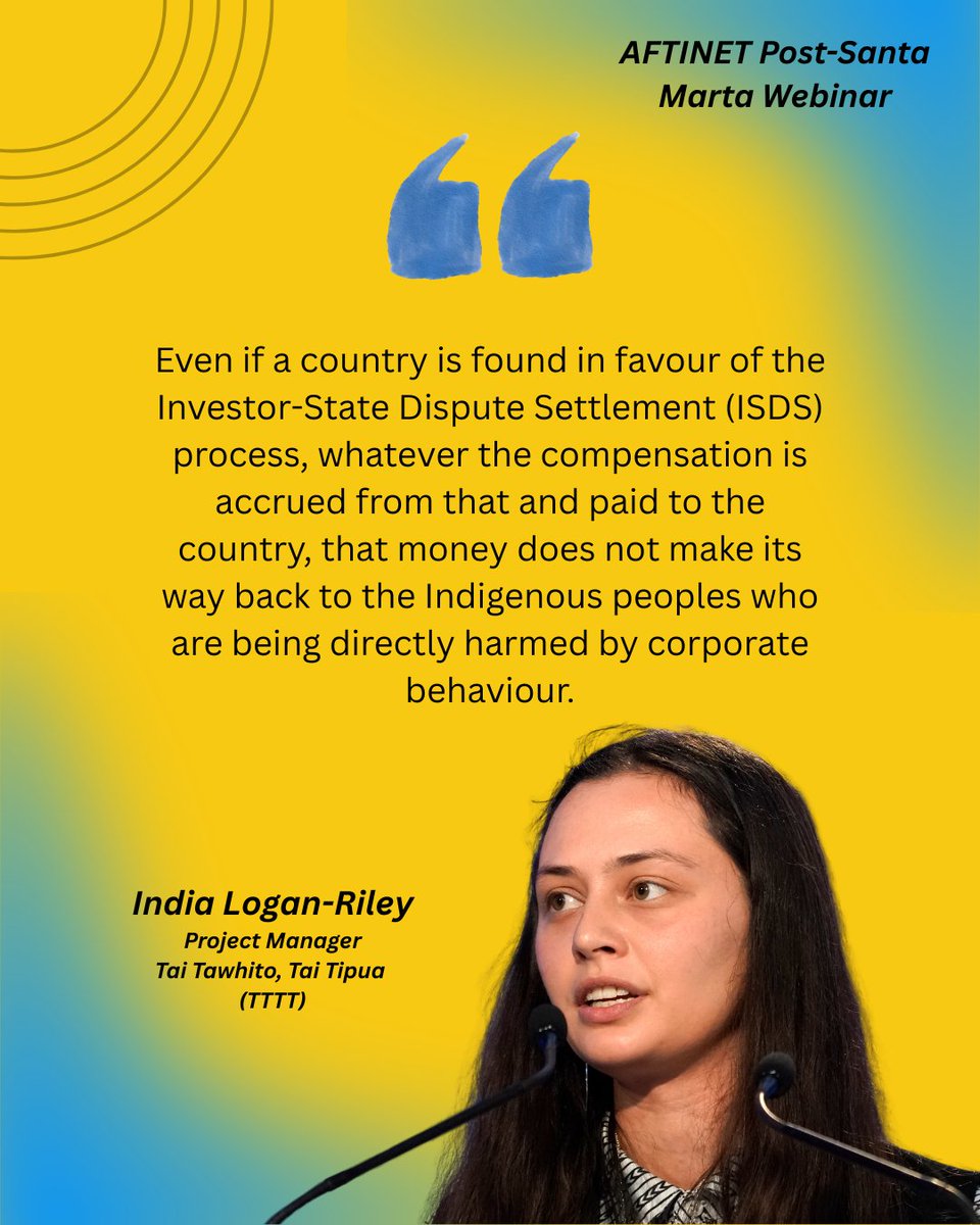 tradepac_'s tweet photo. 📣The fight against ISDS is reaching the Pacific through deep-sea mining deals & investor contracts. At an #AFTINET webinar, speakers warned ISDS remains a major barrier to climate justice & Indigenous rights ahead of Pacific Pre-COP talks in Fiji & Tuvalu.
#StopISDS https://t.co/LCUbs3xpty