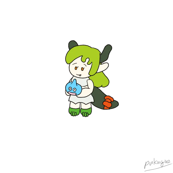 本日の30分集中描き(-15分) スライムと