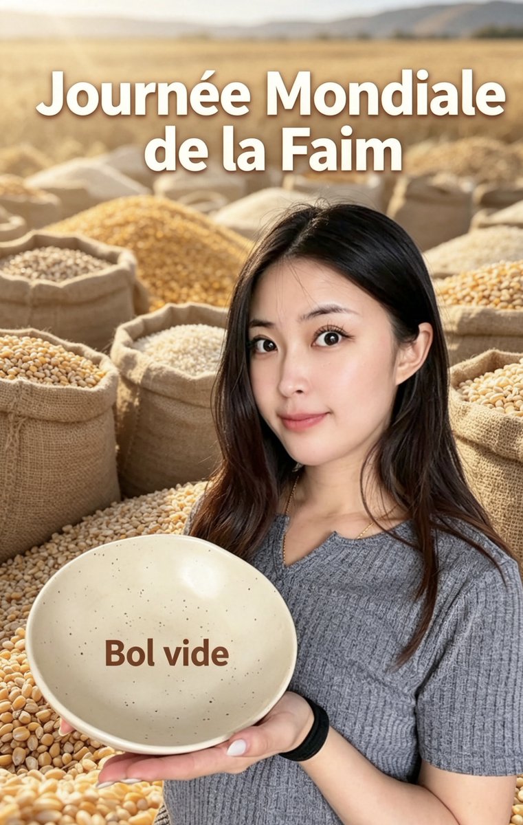 CocoStudio4's tweet photo. 🌍🌾Aujourd'hui, c'est la Journée mondiale de la faim. Ne gaspillons pas !🤝🍚Pour marquer cette journée, je vais jeûner 24 heures. Prions et agissons ensemble pour un monde sans faim.
#StopHunger #FaimDansLeMonde #Solidarité #ZeroHunger #WorldHungerDay #SécuritéAlimentaire https://t.co/mJltafzW7b