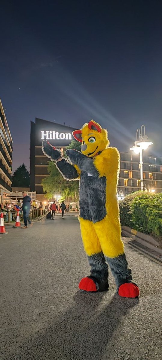 YellowFluffDog's tweet photo. Some photos from the last night of @cfconvention and what a blast it has been. Thankyou to all who made it possible. 

See you racing into the next event. 🚘🚗

#furryㅤㅤㅤ #fursuiter #fursona #fursuit #furrycomunity #FursuitEveryday https://t.co/kcPAcF5S5T