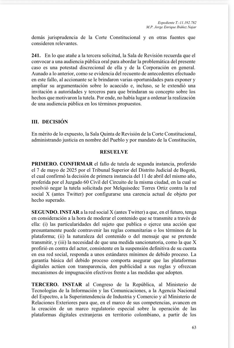 Melquisedec Torres tweet media