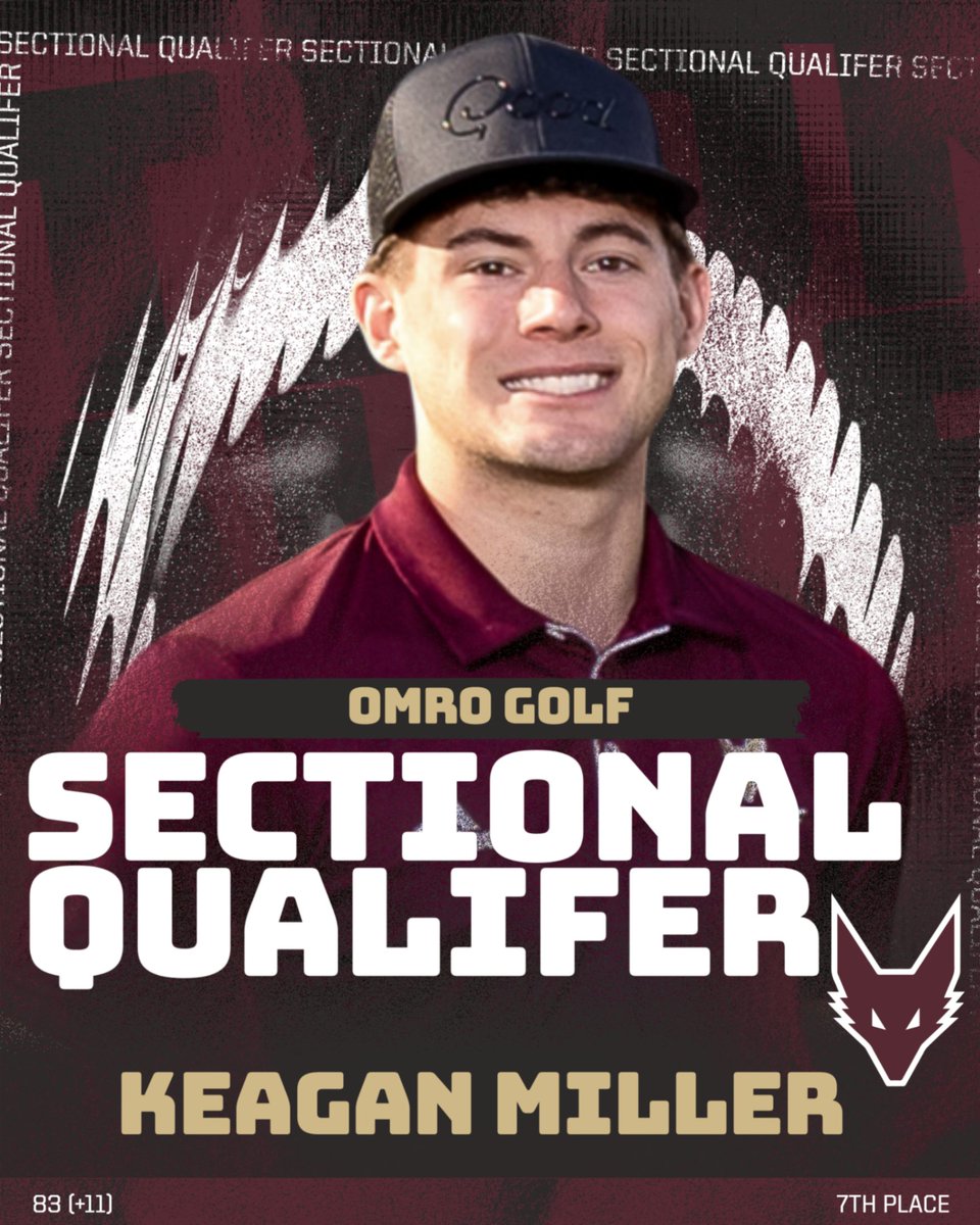 Omro_Foxes's tweet photo. Congratulations to Keagan Miller as he qualifies for the WIAA Golf Sectional! His strong start with a birdie and finish of 4 pars in the final 5 holes gets him one step closer to State! https://t.co/OJSKrDft0Z
