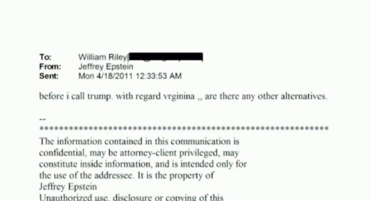 taradublinrocks's tweet photo. @lopesfan18 @Sassafrass_84 I guess you didn’t read any of the screenshots that are 100% real from the real Epstein Files because you just can’t be wrong on the Internet

Trump &amp; Virginia Giuffre in the same email from Sascha Riley’s dad to Jeffrey Epstein🤔

It’s not my fault you can’t cope with the truth https://t.co/vcPZQJjBpt