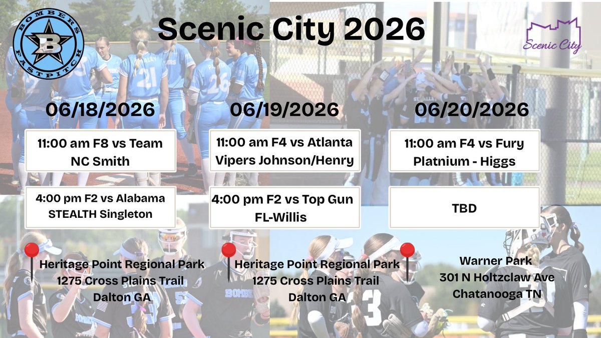 Bombers2010J's tweet photo. Guess who’s back….. 👀

Tournament’s hit different in June. 

These girls are ready, and the grind never stopped. 

See you soon, Scenic City! @ConnectSports_ https://t.co/PblZplxDuM