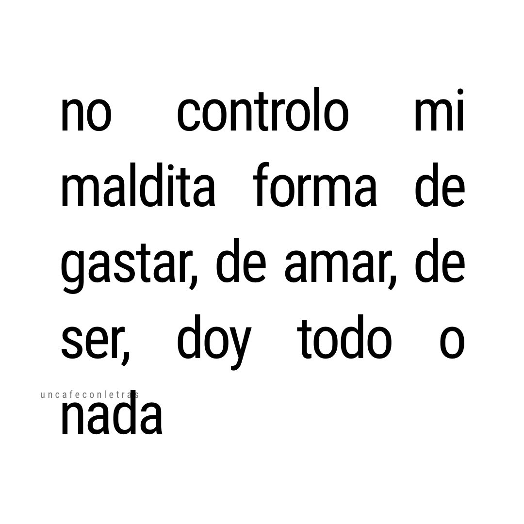 uncafeconletras's tweet photo. todo o nada https://t.co/JeY88B0xhB