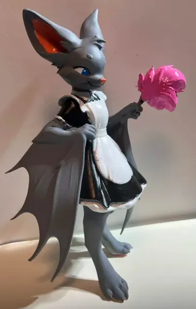 MythRava's tweet photo. Bat maid Figure https://t.co/mbeN603iMb