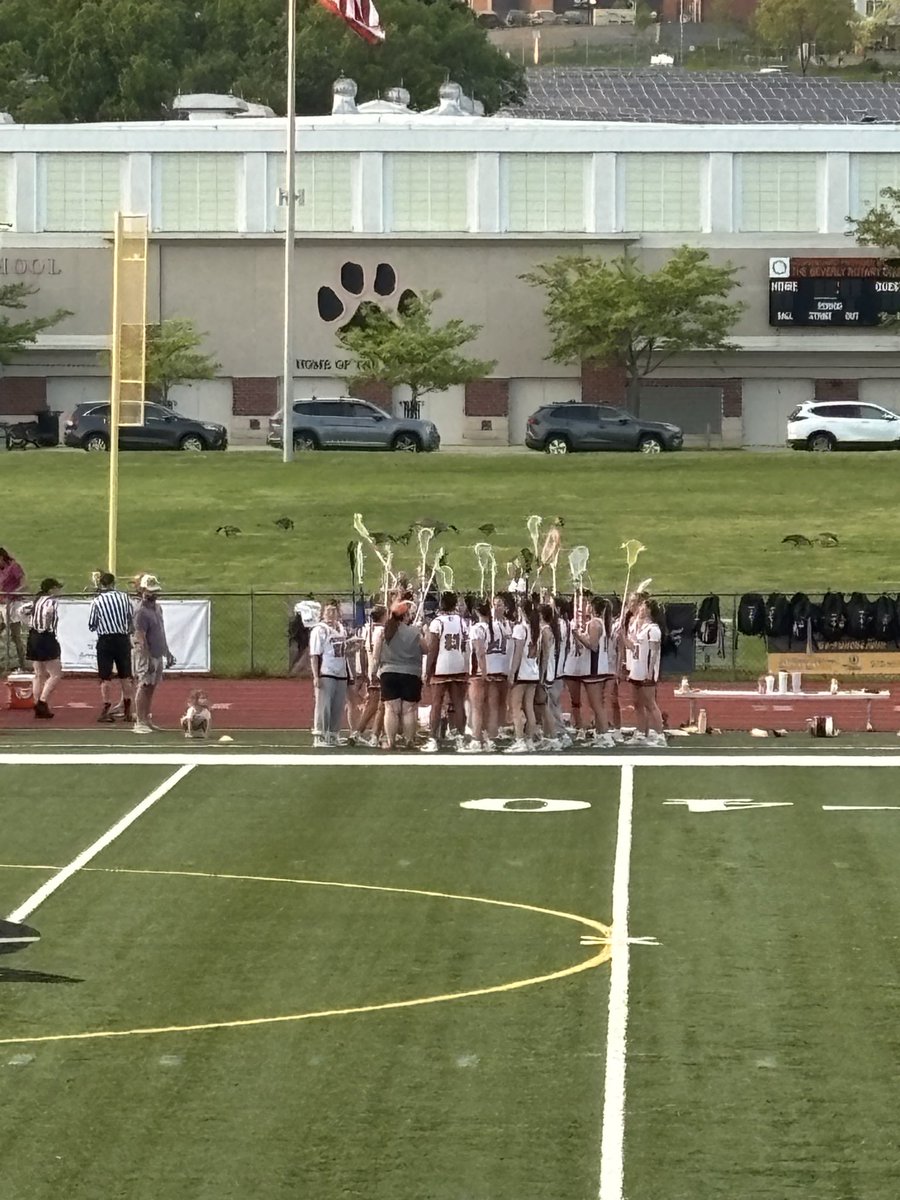 Beverly_High's tweet photo. WHAT………….A………….GAME!!!!!!! Girl’s Lacrosse advances in the playoffs with an overtime win vs Brookline. https://t.co/MDJkG2mA6s