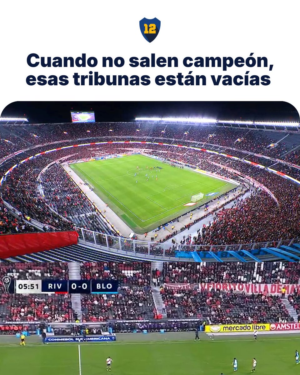 lanumero12comar's tweet photo. Cuando no salen campeón, esas tribunas están vacías https://t.co/M3CHctwGPd