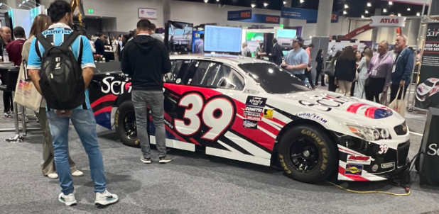 _islafe_'s tweet photo. To make up for no poster earlier today, here is a little image compilation of the SciAps showcar that they bring along to conventions &amp; stuff.

It started life, presumably, as a C.J. McLaughlin ARCA car, as the original scheme is very similar to what he ran https://t.co/KnOlsWlYgA