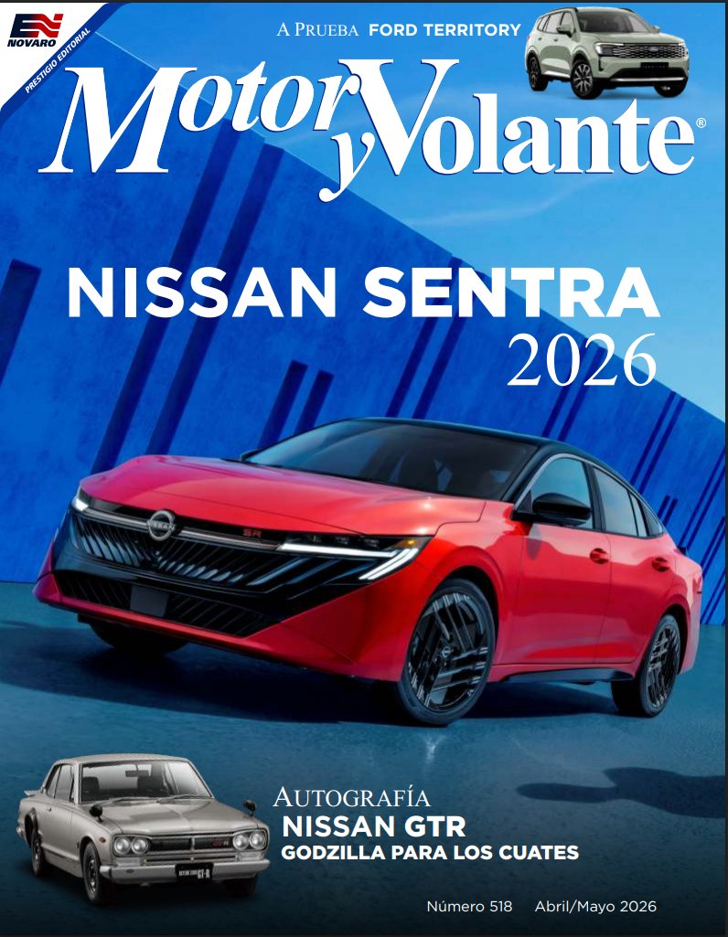 motoryvolante's tweet photo. ¡Ya está disponible la nueva Motor y Volante!
https://t.co/MpdZoCzvDG
#MotorYVolante #NissanSentra #Sentra2026 #NissanGTR #FordTerritory #Autos #AutosMexico #IndustriaAutomotriz https://t.co/aMC7Zvm8f4