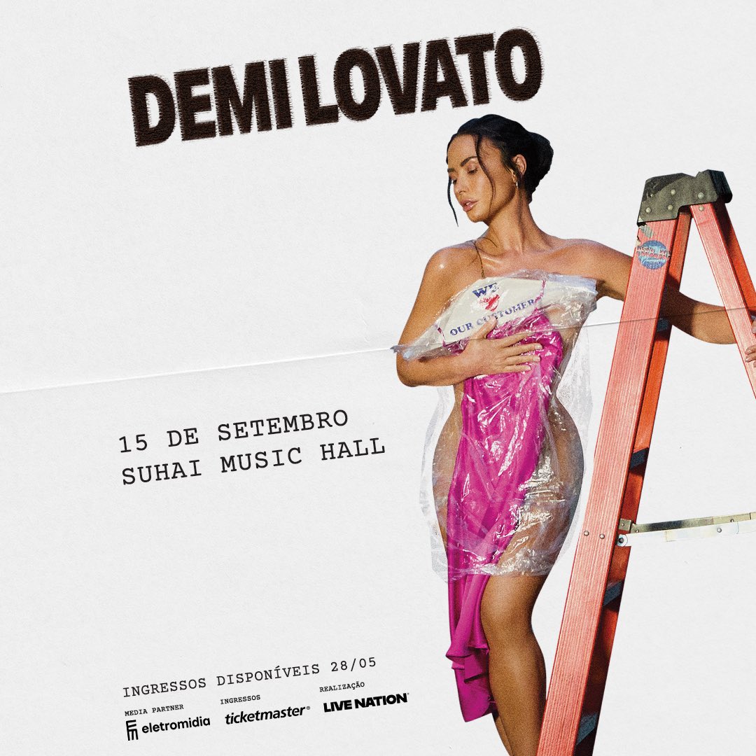 setepop's tweet photo. 🚨ELA VEM! Demi Lovato anuncia show da turnê de “It’s Not That Deep” em São Paulo.

📍 Suhai Music Hall - 15 de setembro

🎟️ Ingressos à venda a partir de 28 de maio no site da Ticketmaster https://t.co/4Kfl52rq85