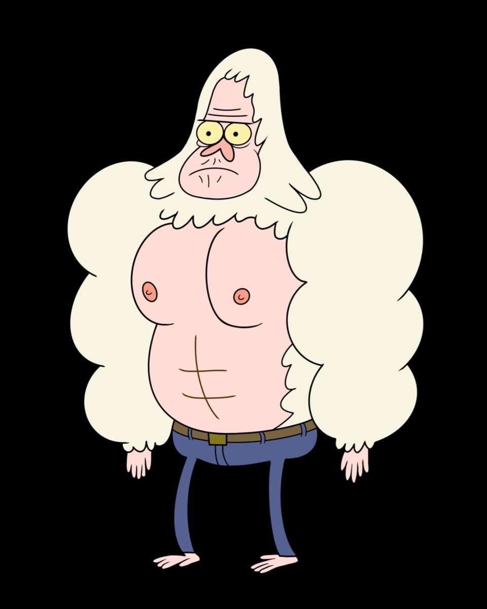 urtsunnami's tweet photo. @bastaalsugo Like he built like skips from regular show https://t.co/5Up1JuRxSK