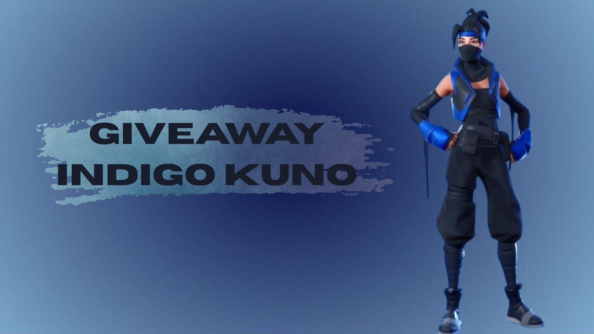 evelinsssz's tweet photo. 🩵 Giveaway 🩵
1x Indigo Kuno Skin
1 Winner!👤

🪽Like + Repost
🪽Tag 1 or more friends
🪽Follow @evelinsssz
🪽Use code: EVELINSZ (optional)

(The winner will need to wait 2 days before I can send the prize due to gifting rules)

🕘 Ends in 48 hours 
Good luck to everyone🩵 https://t.co/I9PPs5ub18