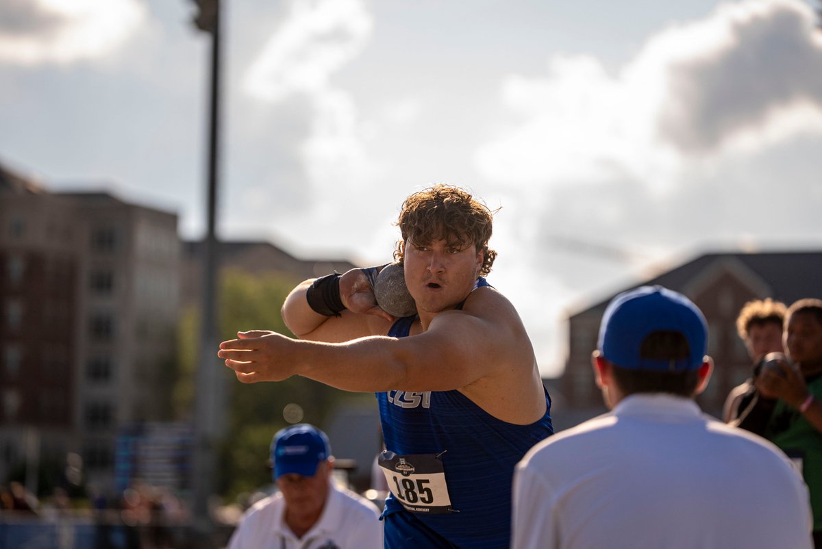CCSUBlueDevils's tweet photo. Golda closes out season with @NCAATrackField East Regional shotput performance.

Read more: https://t.co/zMJwCp4yMh

📸Eamonn Ryan

#GoBlueDevils #NECtrackField @nectrack https://t.co/KxSgXK940V
