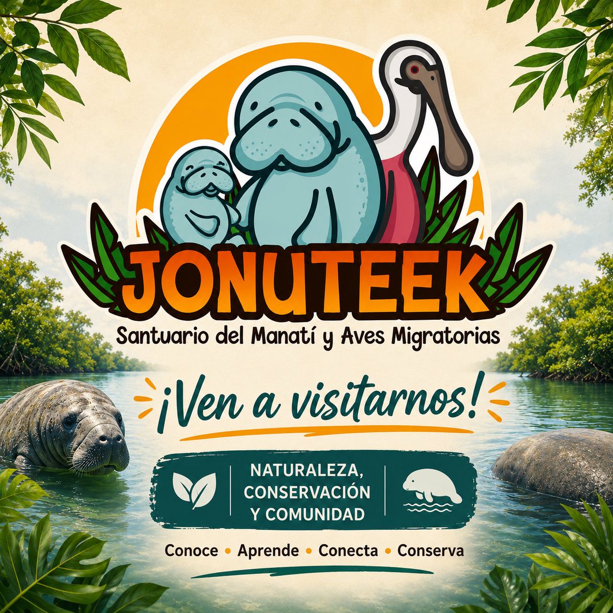 jonuteek's tweet photo. 🌿💚 Mayo está por terminar y en Jonuteek los manatíes aún esperan a sus visitantes.

La temporada concluye en junio, una de las últimas oportunidades para vivir esta experiencia única en Jonuta, Tabasco. 🐋✨ 

#jonuteek #manaties #jonuta #tabasco https://t.co/8S5pMlhnWN