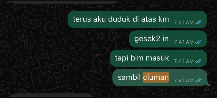 rmk46_'s tweet photo. Kalau Udah  Sange Bawahannya Mau Kiss https://t.co/HODigeBuZA